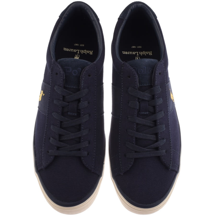 Alternative Image for ProductRalph Lauren Sayer Canvas Trainers Navy3
